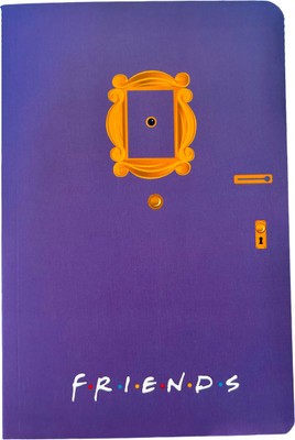 LOOPERO F.R.I.E.N.D.S Notebooks for Writing, Notes, Journal B6 Diary Ruled 90 GSM 120 Pages(Pink)