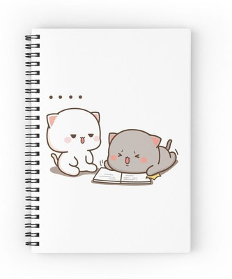craft maniacs PEACH & GOMA COLLECTION A5 Notebook RULED 160 Pages(Multicolor)