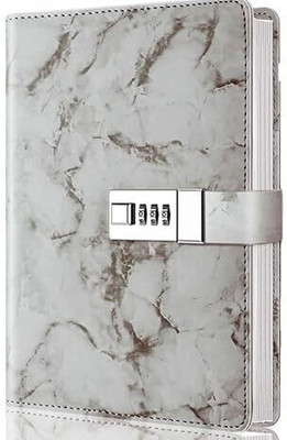 CRAZYABBS Diary A5 Notebook Ruled 100 Pages(Grey)