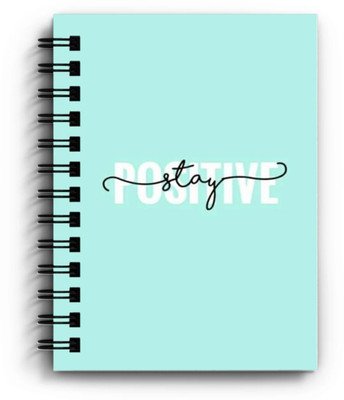 craft maniacs CUTE 2023 COLLECTION A5 Notebook RULED 160 Pages(STAY POSITIVE)