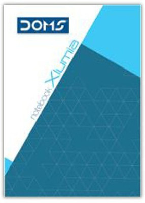 DOMS Xlumia Single Line Case Bound 15.5x11cm A6 Notebook Ruled 192 Pages(Multicolor, Pack of 4)