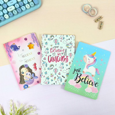 articious Uni-Maid A5 Diary Ruled 96 Pages(Multicolor, Pack of 3)