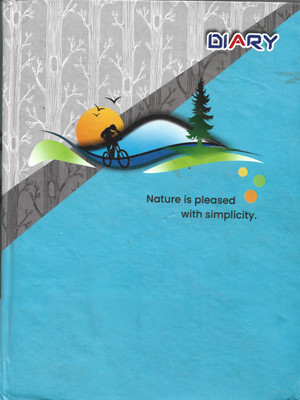 NKStore Plain Paper A5 Diary Ruled 365 Pages(Blue)