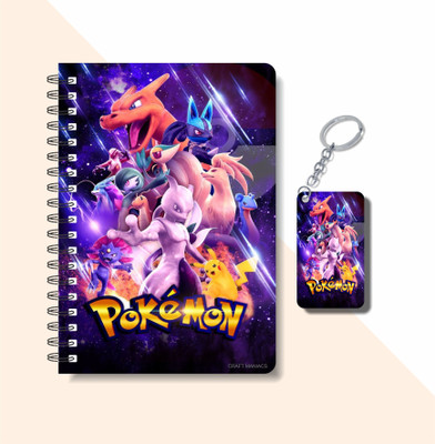 craft maniacs POKEMON 2023 NOTEBOOK COLLECTION A5 Notebook RULED 160 Pages(White)