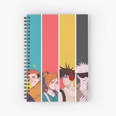 craft maniacs JUJUTSU KAISEN NOTEBOOKS A5 Note Book RULED 160 Pages(Multicolor)