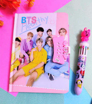 Paper Bear BT21 Regular Diary Designer 80 Pages(Pink, Pack of 2)