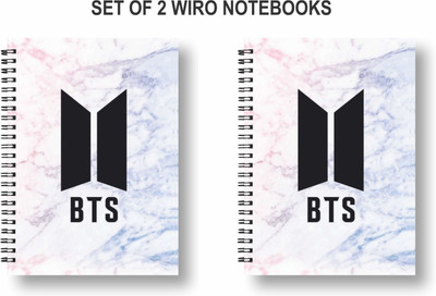 3DS Notebook A5 Diary Ruled 144 Pages(White, Pack of 2)