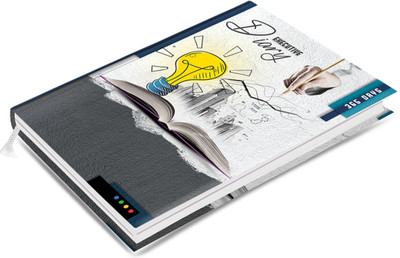 More Choice B5 2 Dated Diary 2022 with Leatherette Cover B5 Diary Single Rule 184 Pages(Blue)