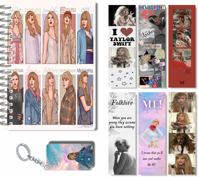 craft maniacs 2023 TAYLOR DIARY + TWO FREEBIE COLLECTION A5 Diary RULED 160 Pages(Multicolor)