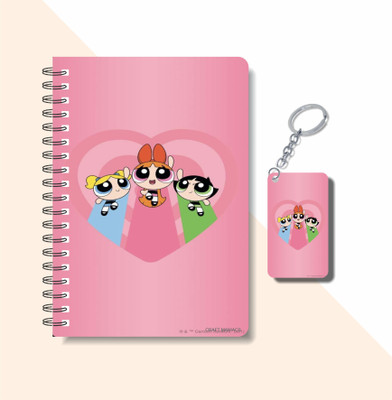 craft maniacs POWR PUFF GIRLS 2023 NOTEBOOK COLLECTION A5 Notebook RULED 160 Pages(White)