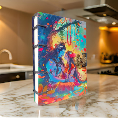 ANEBIQ CREATION HANDMADE A5 Notebook UNRULLED 200 Pages(Multicolor)