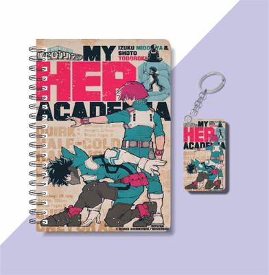 craft maniacs 2023 ANIME DIARY + KEYCHAIN A5 Notebook RULED 160 Pages(Multicolor)