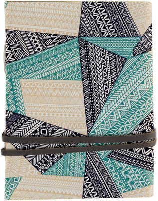 DI-KRAFT Printed Leather Journal with key lock pattern 4*6 inches 200 pages A6 Journal unruled 200 Pages(multicolor 05)