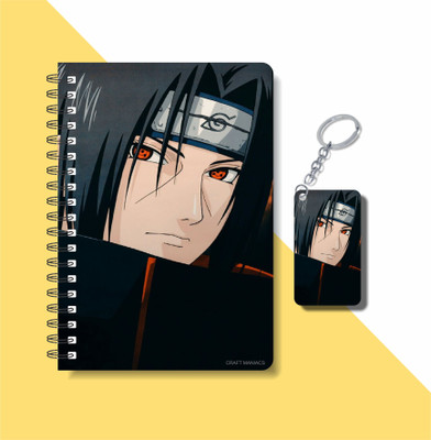 craft maniacs ITACHI UCHIHA COLLECTION A5 Diary RULED 160 Pages(White)