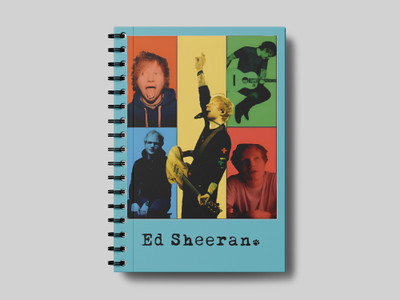 Journalised ED Sheeran Music A5 Journal Ruled 160 Pages(Multicolor)