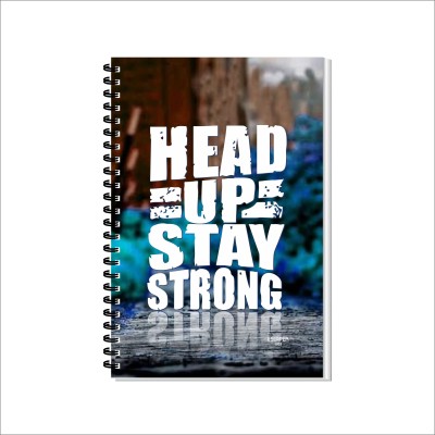 ESCAPER Motivational Diary A5 Diary Ruled 160 Pages(Head Up Stay Strong)