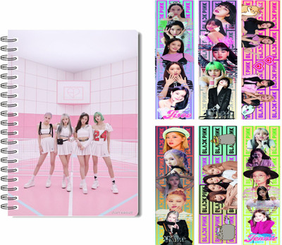 craft maniacs 2023 BLACKPINK DIARY & FREEBIE BOOKMARK A5 Notebook RULED 160 Pages(BLACKPINK SPECIAL)