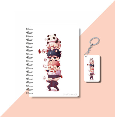 craft maniacs ANIME DIARY 2024 NOTEBOOK A5 Notebook RULED 160 Pages(White)
