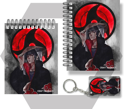 craft maniacs ITACHI UCHIHA A6 NOTEBOOKS A6 Notebook UNRULED 100 Pages(Multicolor)