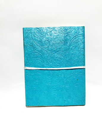 Cutrunn Recycled handmade A5 Diary Unruled 40 Pages(Sky blue)