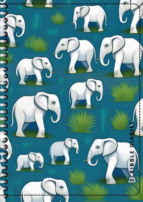 Scribble Thick 200 Pages with Bookmark A4 Notebook Ruled Single Line 200 Pages 60 Pages(Blue)