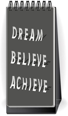 Nourish Desktop Standing To Do List Regular Desk Planner Ruled 50 Pages(DREAMBELIEVEACHIEVE)