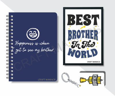 craft maniacs DIARY FRAME COMBO 2024 A5 Diary RULED 160 Pages(White)