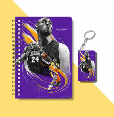 craft maniacs 2023 KOBE DIARY + KEYCHAIN A5 Notebook RULED 160 Pages(Multicolor)