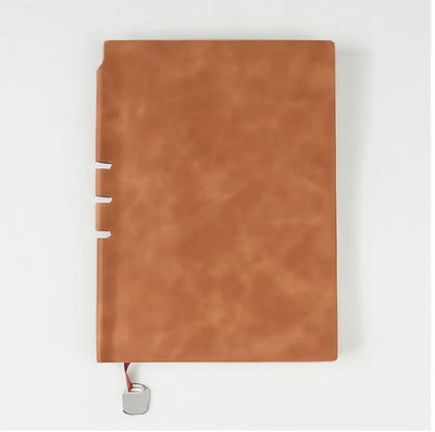 ORANJBOX A5 Notebook A5 Notebook Single Rule 160 Pages(Brown)