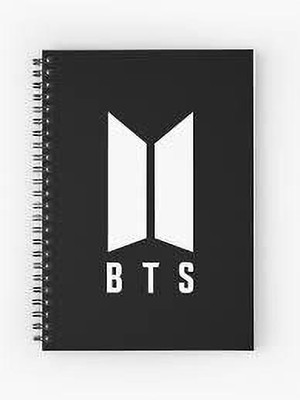 TheHackStore BTS Boy Band Logo Printed A5 Notebook Ruled 200 Pages(Multicolor)