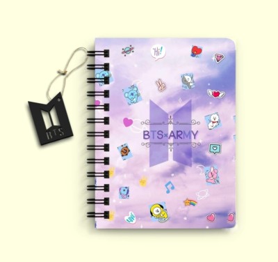craft maniacs BTS 2023 NEW DIARY COLLECTION A5 Note Book RULED 160 Pages(White)
