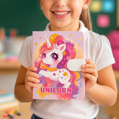 Tresneria Unicorn Fantasy Collection A5 Diary 100 Pages(Dark Pink)