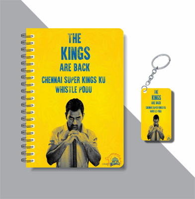 craft maniacs DHONI 2024 NOTEBOOK COLLECTION A5 Diary RULED 160 Pages(Red)