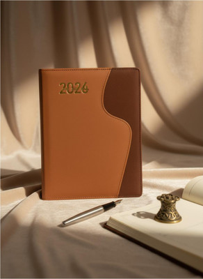 Good Luckfile Executive A5 Diary Unruled 365 Pages(Brown)