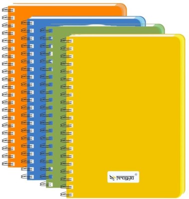 Pragya Elite Collection | My Notes | 70 GSM Paper | 600 GSM Cover B5 Notebook Single Ruled 160 Pages(Multicolor, Pack of 4)