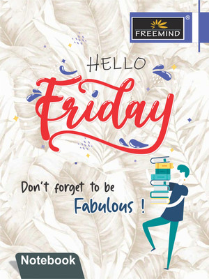 FREEMIND Text Regular Notebook Five Line with Gap 24 x18 cm 132 Pages(White, Pack of 10)