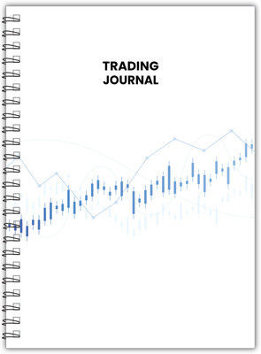 TimeWise Stock Market Trading Journal Notebook Day Trade Log A5 Journal Unruled 140 Pages(Blue)