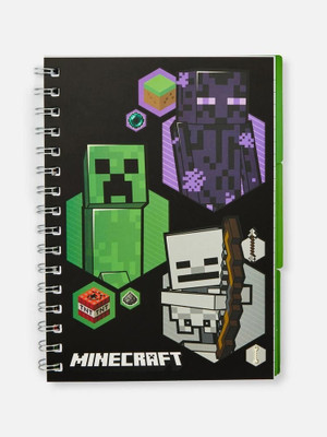 craft maniacs MINECRAFT NOTEBOOK COLLECTION A5 Diary RULED 160 Pages(Black)