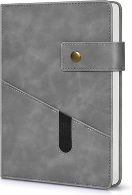HASTHIP Diary A5 Lined Notebook A5 Notebook Ruled 100 Pages(Grey)
