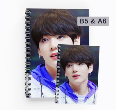 RJPRINTS BTS B5 Notebook Unruled 160 Pages(Blue)