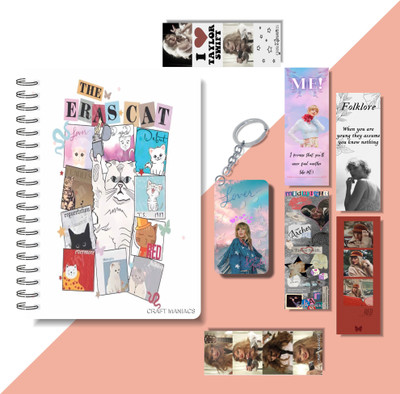craft maniacs 2023 TAYLOR DIARY + TWO FREEBIE COLLECTION A5 Notebook RULED 160 Pages(Multicolor, Pack of 3)