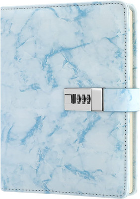 Roztocze Hand Sewn A5 Diary RULED 200 Pages(Blue)