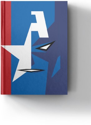 Macmerise Face Focus Captain America A5 Diary Ruled 100 Pages(Multicolor)