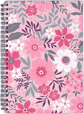 quillnotes vibrant notes B5 Notebook single ruled 180 Pages(Pink)
