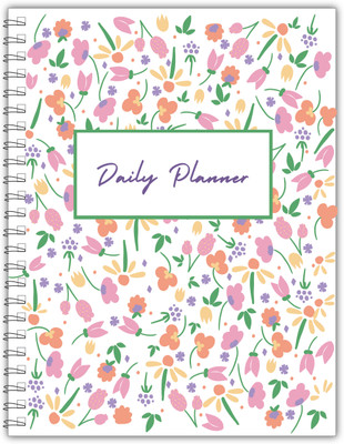 TimeWise Daily Planner Minimalist Schedule your Day Journal A5 Planner Unruled 140 Pages(Flow)