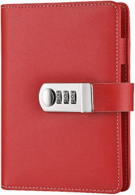 MANAKI ENTERPRISE Diary Regular Diary 200 Pages(Red Solide)