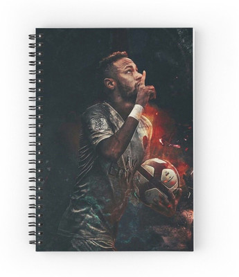 craft maniacs FOOTBALLER DIARY A5 Diary RULED 120 Pages(Multicolor)