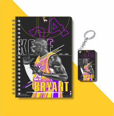 craft maniacs 2023 KOBE DIARY + KEYCHAIN A5 Notebook RULED 160 Pages(Multicolor)