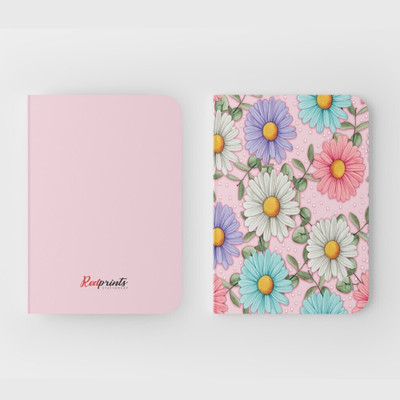 The Red Prints Diary A5 Notebook Ruled 200 Pages Single Line A5 Journal Ruled 200 Pages(Multicolor)