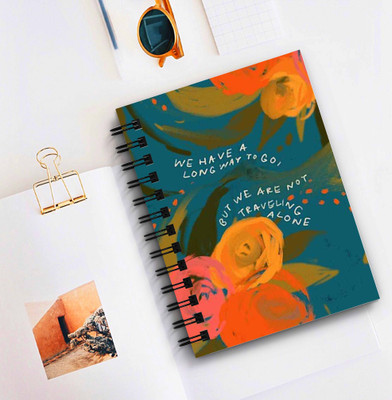 DI-KRAFT Wiro Binding | Spiral Diary Notebook For Office Use | Gift (5*7 Inch, 160 Pages) A5 Diary Unruled 160 Pages(Multicolor-19)
